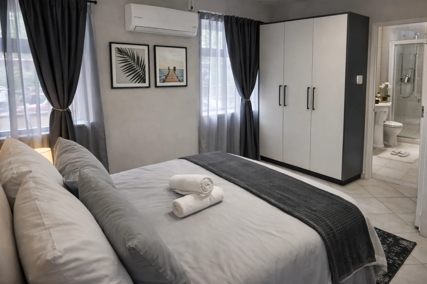 Bedroom view – calm neutral tones
